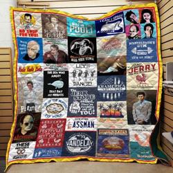 Seinfeld Quotes Collage Blanket Th10072019 Quilt and Home Decor