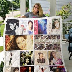 Selena Quintanilla Albums Quilt Blanket 02 and Home Decor