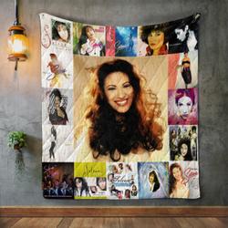 Selena Style Two Album Covers Quilt Blanket and Home Decor