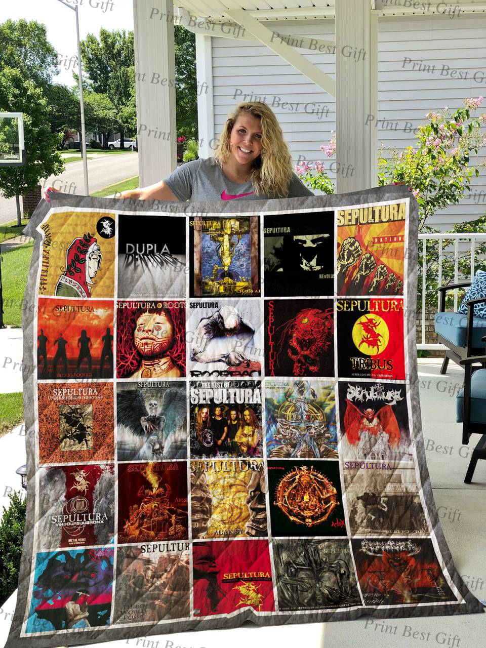 Sepultura Albums Cover Poster Quilt 2 and Home Decor
