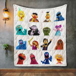 Sesame Street 2 Album Covers Quilt Blanket and Home Decor