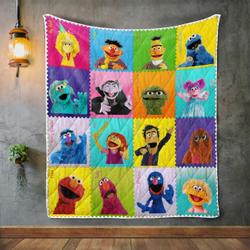 Sesame Street 3 Quilt Blanket and Home Decor