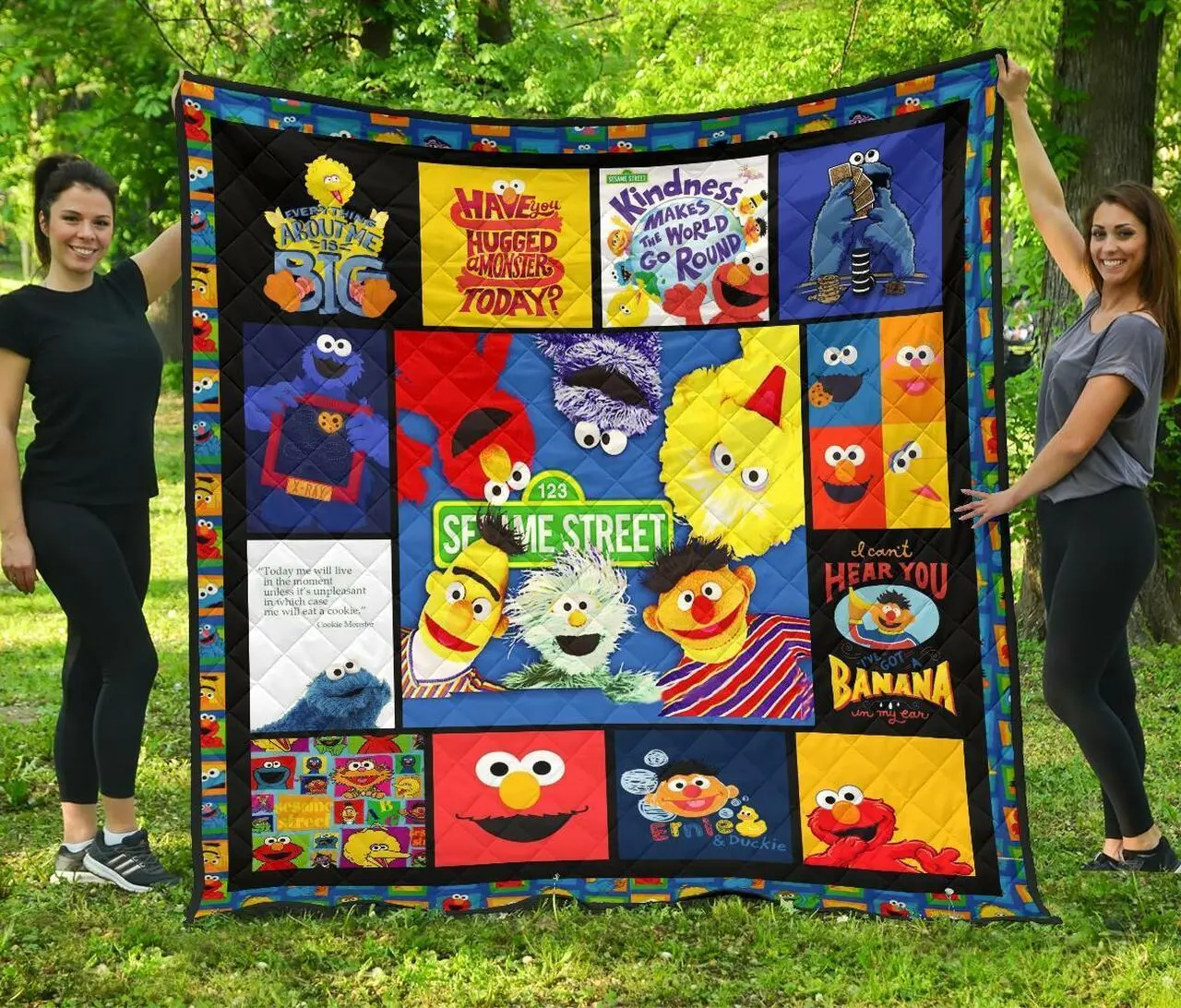 Sesame Street Funny Gift Idea Quilt and Home Decor