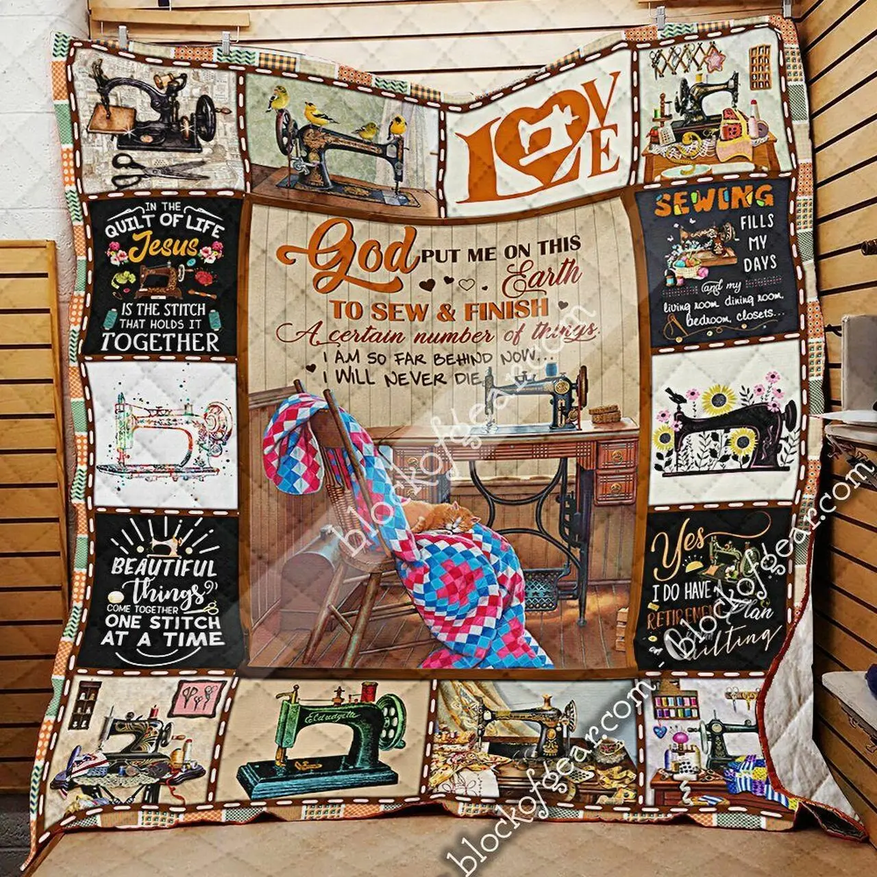 Sewing Cl19120255Mdq Quilt Blanket and Home Decor