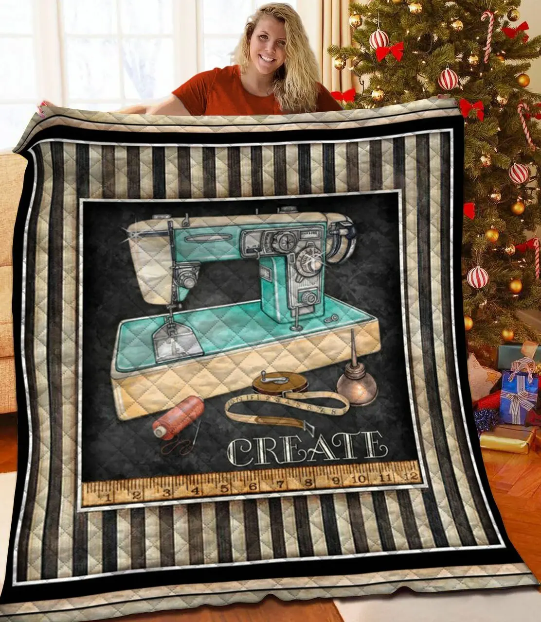 Sewing JFJ12399 3D Customized Quilt 2707 and Home Decor