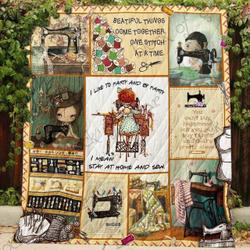 Sewing My Happy Place Blanket Kc1807 Quilt and Home Decor
