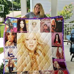 Shakira Albums Quilt Blanket For Fans and Home Decor