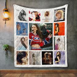 Shania Twain Album Covers Quilt Blanket and Home Decor