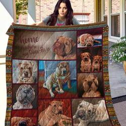 Shar Pei 10 Blanket Th10072019 Quilt and Home Decor
