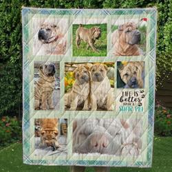 Shar Pei Cute Shar Pei Awesome LKI247 3D Customized Quilt Hip and Home Decor