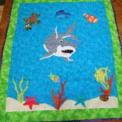 Shark Cla010787 Quilt Blanket and Home Decor