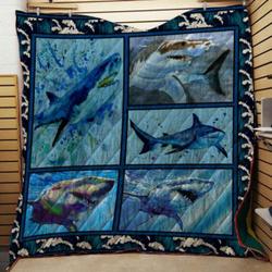 Shark Quilt V1 and Home Decor