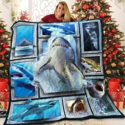 Shark Real Love On 3D Customized Quilt and Home Decor