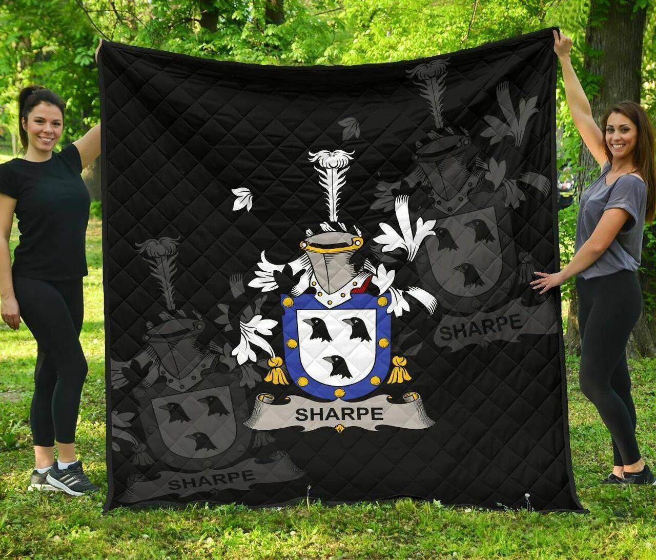 Sharpe Ireland Irish Family Crest JFJ12465 3D Customized Quilt 2707 and Home Decor