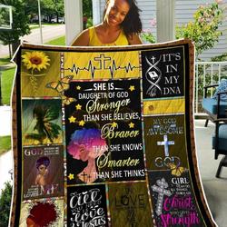 She Is Stronger Braver Smarter TH2309377CL Quilt Blanket and Home Decor