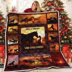 She Love Horse V1 QE 3D Customized Quilt and Home Decor