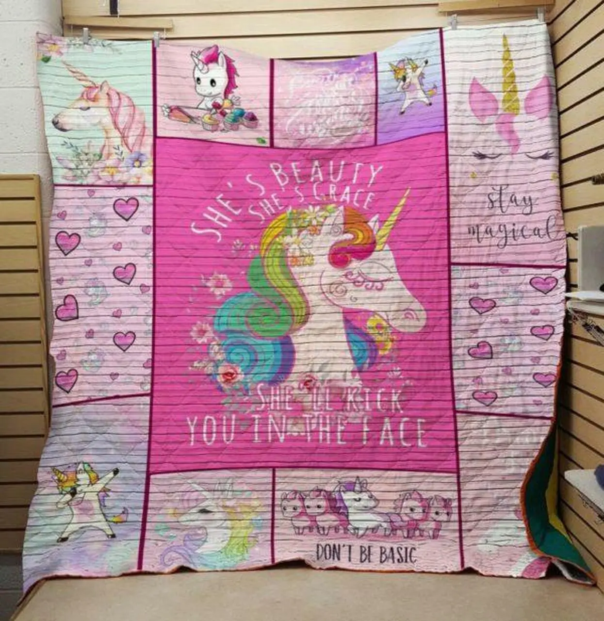 She S Beauty Unicorn Quilt Blanket Quilt and Home Decor