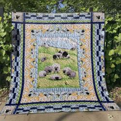 Shearing Day Cld1706109 Quilt Blanket and Home Decor