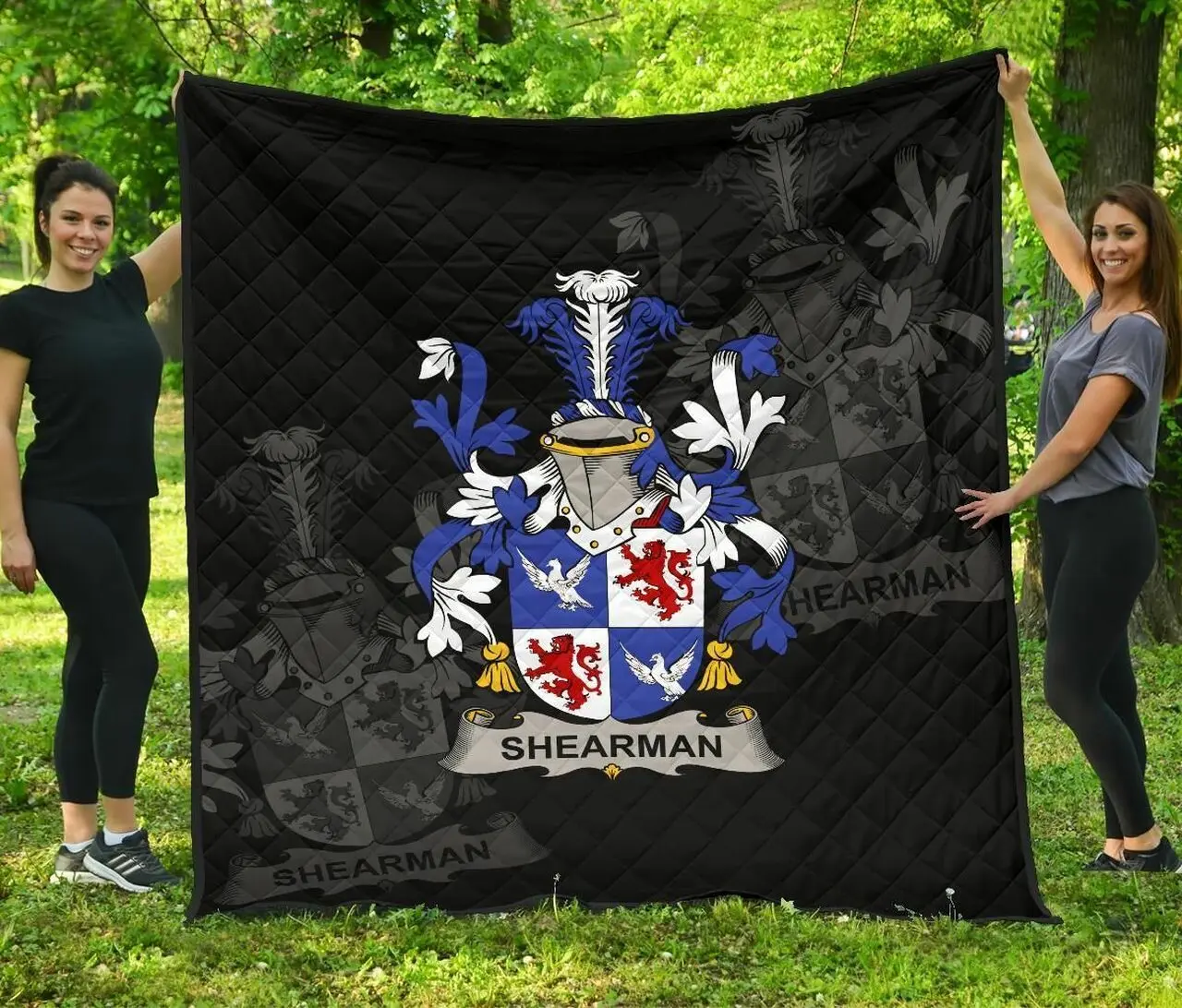 Shearman Ireland Irish Family Crest JFJ12484 3D Customized Quilt 2707 and Home Decor