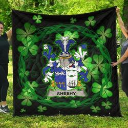 Sheehy Or Mcsheehy Ireland Irish Celtic Shamrock Knot Circle JFJ12495 3D Customized Quilt 2707 and Home Decor