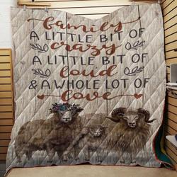 Sheep Family Quilt Tdhjt and Home Decor