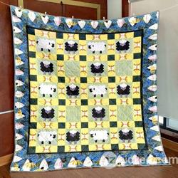 Sheep Flock Quilt Blanket Yhl3  Quilt and Home Decor