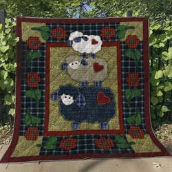 Sheep Hm140626 Quilt Blanket and Home Decor