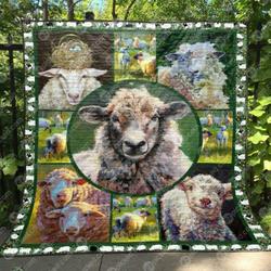 Sheep Love Quilt Blanket Tm99  Quilt and Home Decor