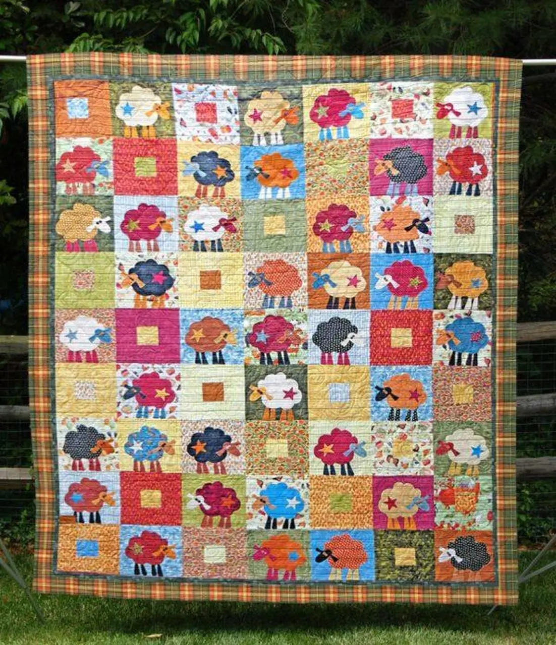 Sheep Sheep Sunshine Quilt Blanket Qq26 Quilt and Home Decor