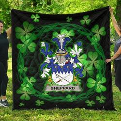 Sheppard Ireland Irish Celtic Shamrock Knot Circle JFJ12533 3D Customized Quilt 2707 and Home Decor