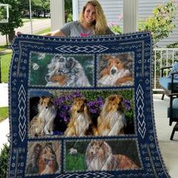 Shetland Sheepdog Qui47001 3D Personalized Customized Quilt Blanket 20 and Home Decor