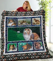 Shetland Sheepdog Quilt Blanket and Home Decor