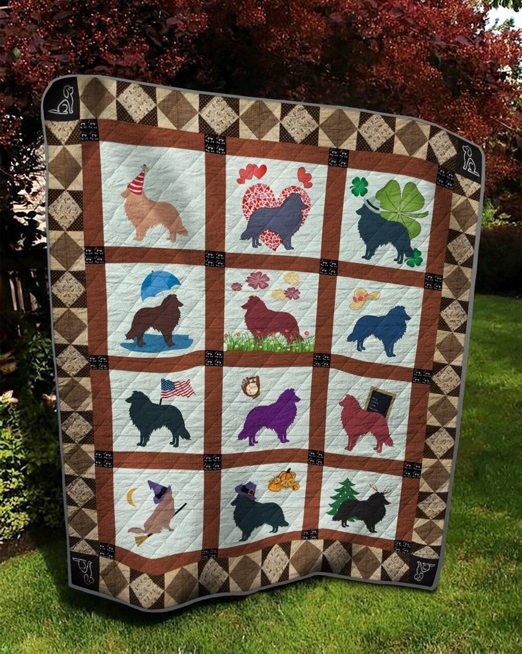 Shetland Sheepdog Quilt Tdhkt and Home Decor