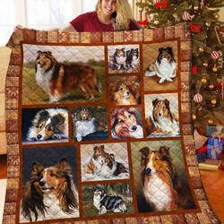 Shetland Sheepdog The Time For Me Awesome LKI276 3D Customized Quilt and Home Decor