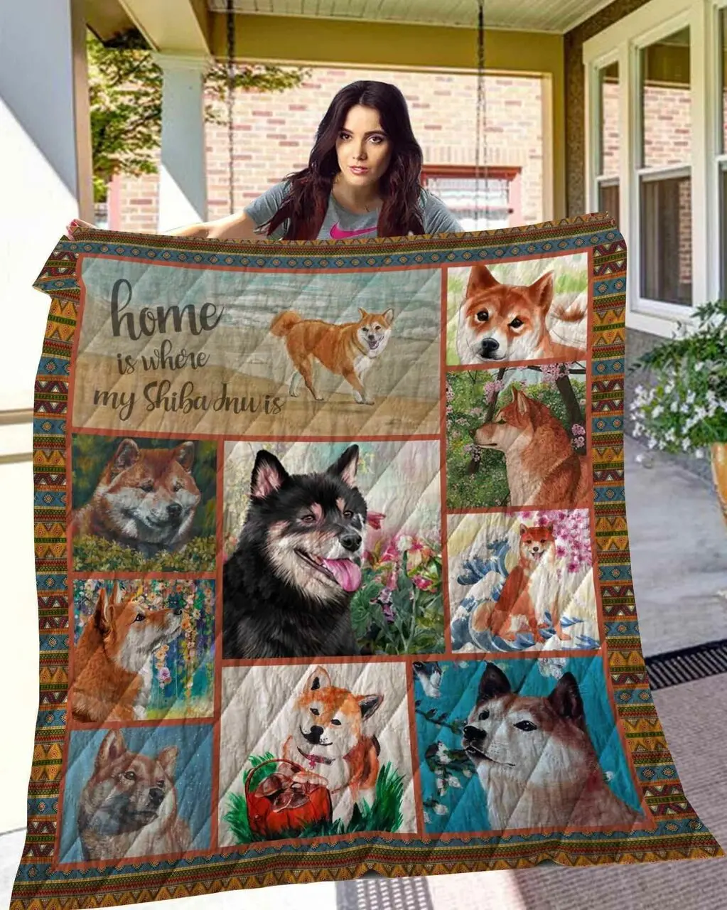 Shiba Inu 10 Blanket Th10072019 Quilt and Home Decor