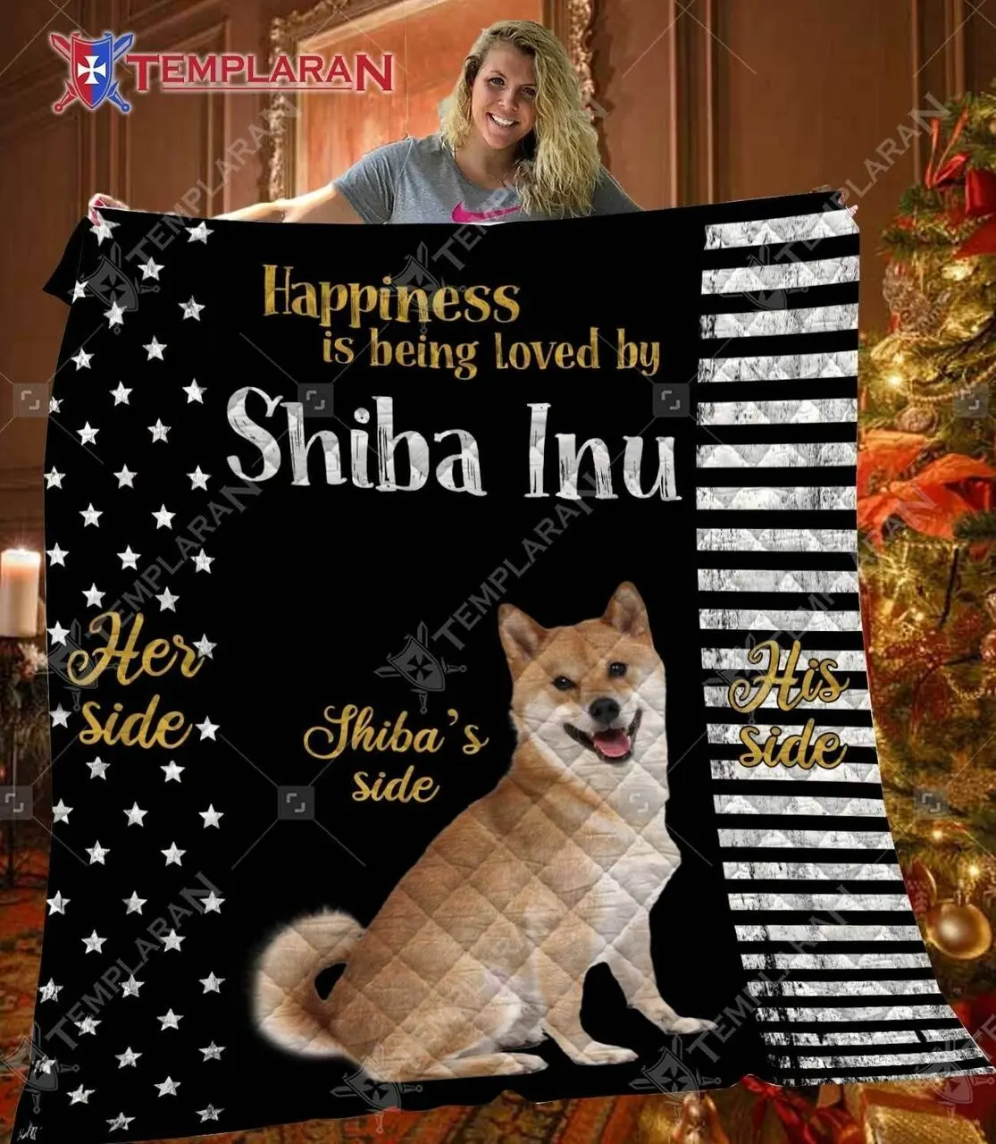 Shiba Inu Quilt Tdhvu and Home Decor