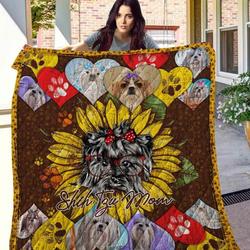 Shih Tzu 15 Blanket Th10072019 Quilt and Home Decor