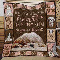 Shih Tzu DDT 3D Customized Quilt and Home Decor