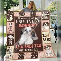 Shih Tzu Dog 3D Customized Quilt TUH43222 PLEN2407 and Home Decor