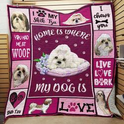 Shih Tzu Dog JFJ12570 3D Customized Quilt 2707 and Home Decor