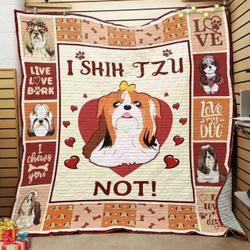 Shih Tzu Dog JFJ12571 3D Customized Quilt 2707 and Home Decor