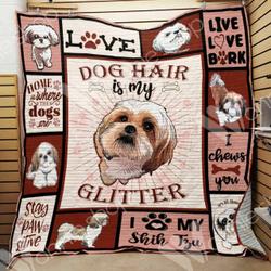 Shih Tzu Dog Quilt Blanket Dhc0102985Td and Home Decor