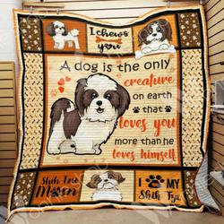 Shih Tzu Dog Quilt Blanket Dhc0102994Td and Home Decor