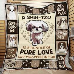 Shih Tzu Dog Quilt Blanket Dhc05021233Td and Home Decor