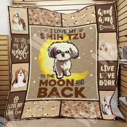Shih Tzu Dog Quilt Iub and Home Decor