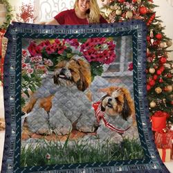 Shih Tzu JFJ12587 3D Customized Quilt 2707 and Home Decor