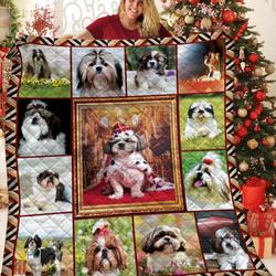 Shih Tzu JFJ12600 3D Customized Quilt 2707 and Home Decor