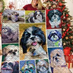 Shih Tzu JFJ12601 3D Customized Quilt 2707 and Home Decor