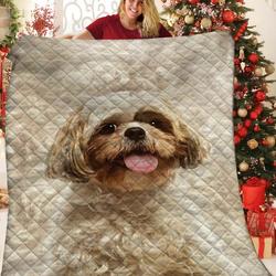 Shih Tzu JFJ12602 3D Customized Quilt 2707 and Home Decor