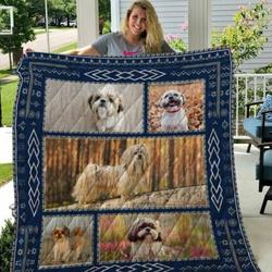 Shih Tzu Quilt Blanket Dhc13122901Vt and Home Decor